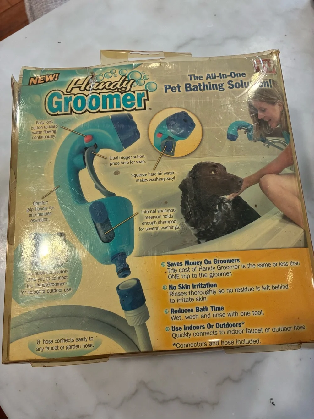 New Handy Groomer Bath All In One Pet Bathing Solution for Indoor/Outdoor Use